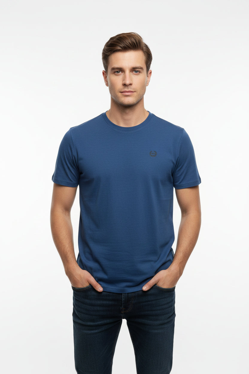 T-shirt Blu Gianmarco Venturi