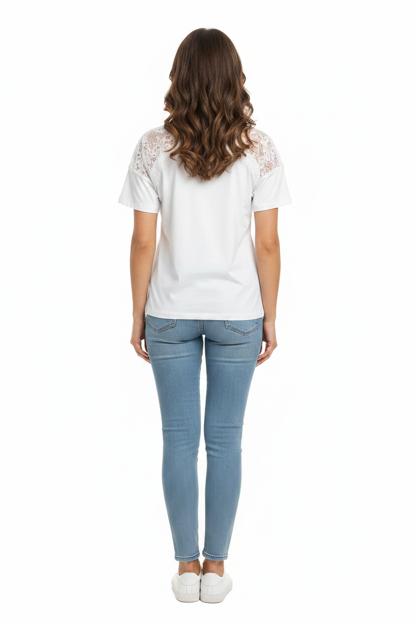 T-shirt con pizzo Artigli